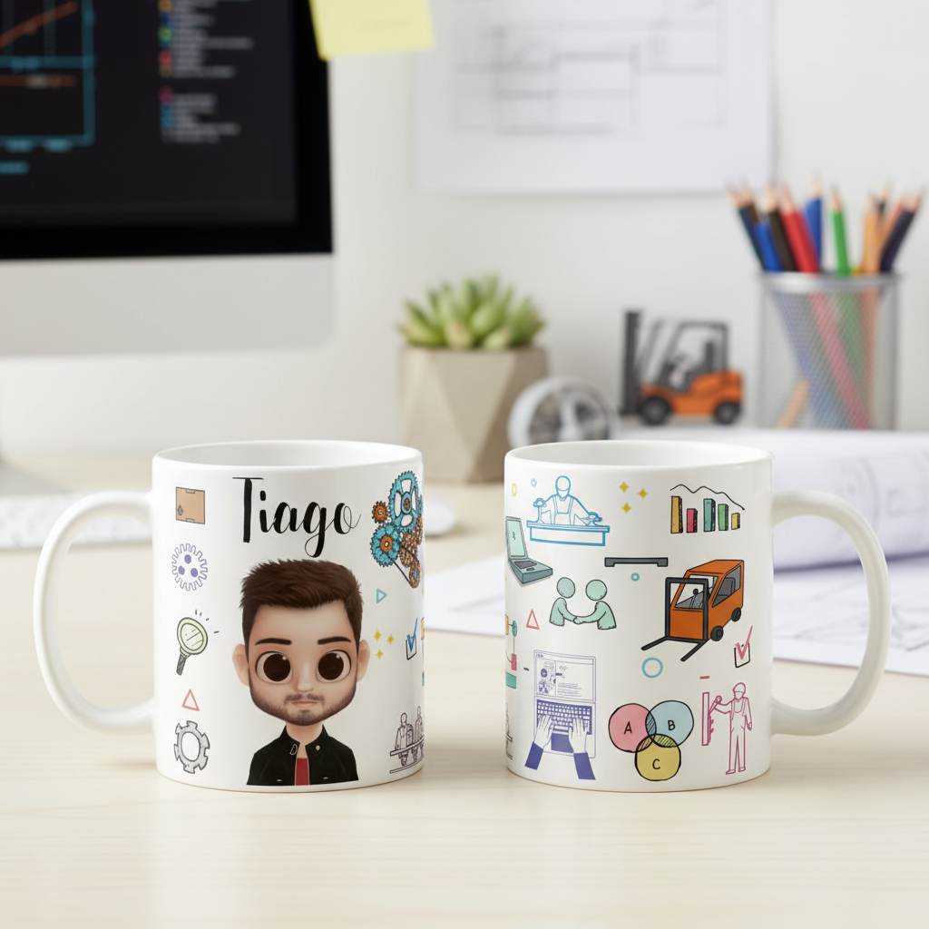 Caneca Personalizada Profissão Engenharia de Produção