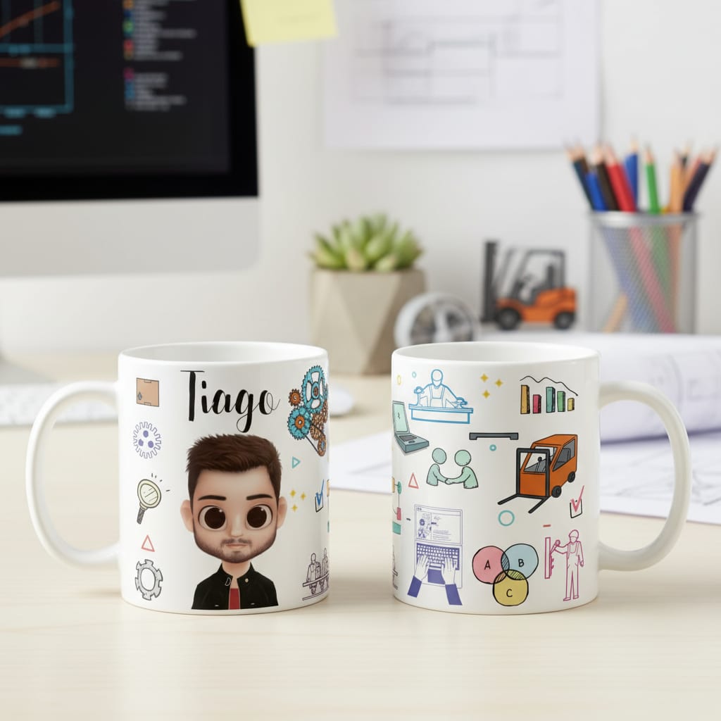 Caneca Personalizada Profissão Engenharia de Produção