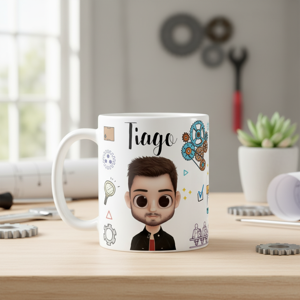 Caneca Personalizada Profissão Engenharia de Produção