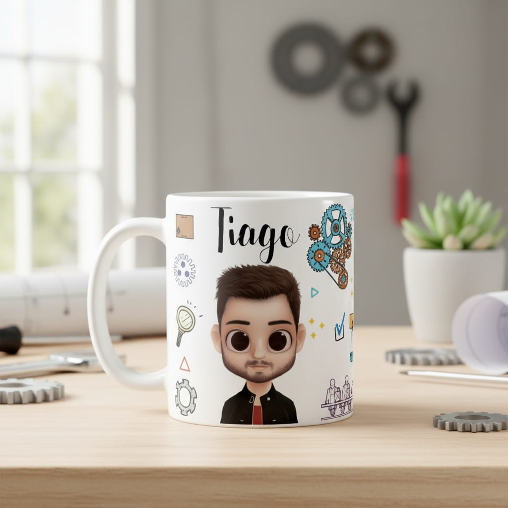 Caneca Personalizada Profissão Engenharia de Produção