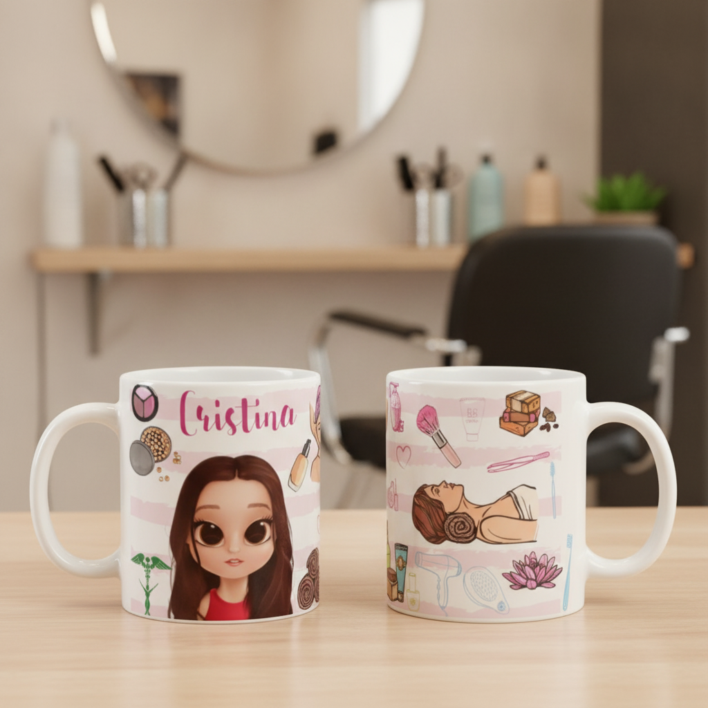 Caneca Personalizada Profissão Esteticista Presente Criativo - Profissões (Massagista)