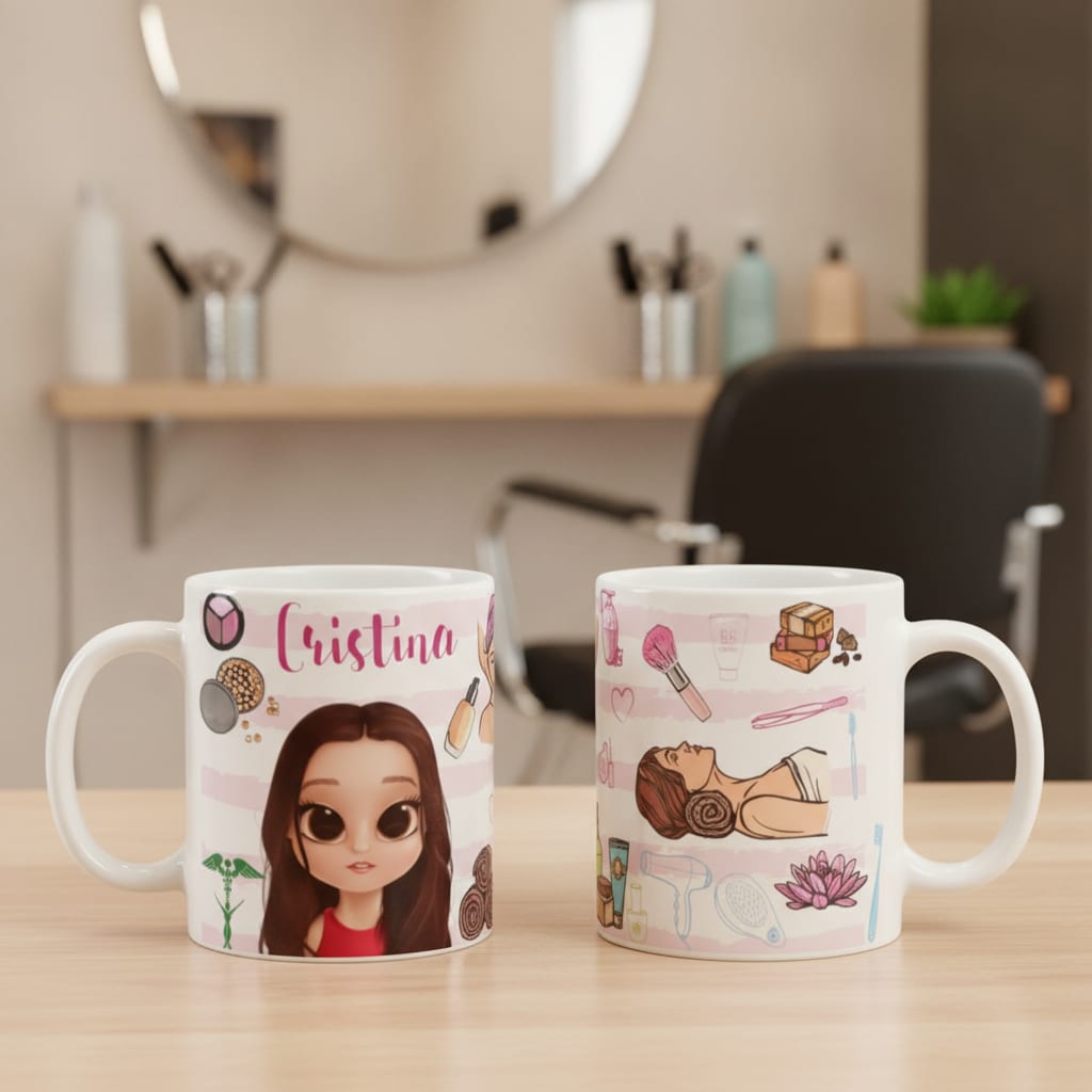 Caneca Personalizada Profissão Esteticista Presente Criativo - Profissões (Massagista)