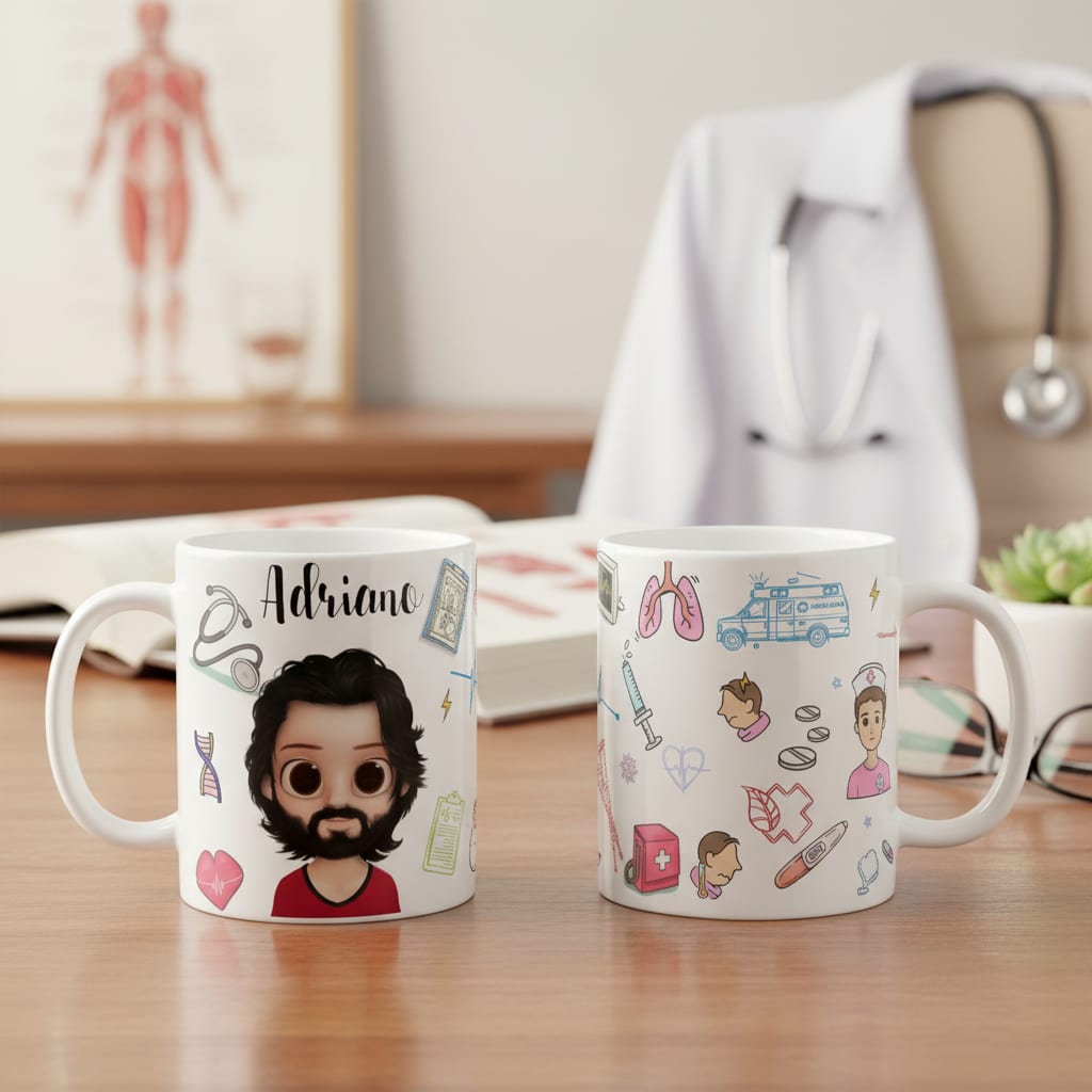 Caneca Personalizada Profissão Medicina Clínico Geral - Profissões (Médico(a))