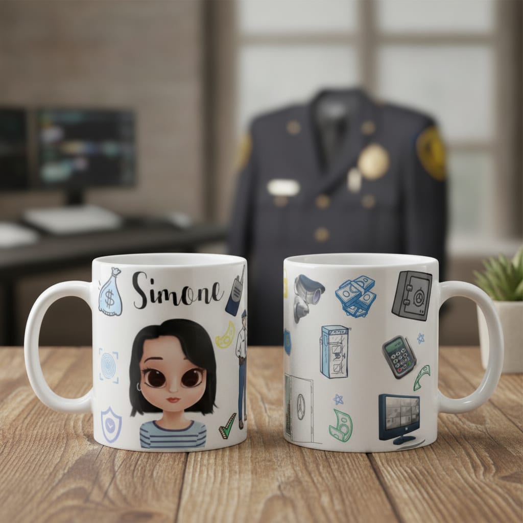 Caneca Personalizada Profissão Segurança Vigilante Presente - Profissões (Segurança Vigilante)