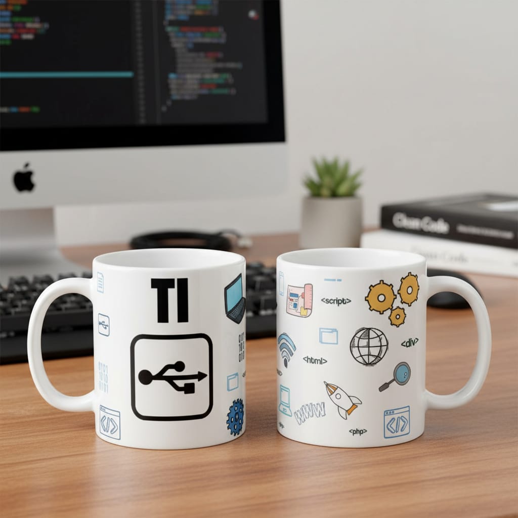Caneca Personalizada Profissional Tecnologia Pronta Entrega - Profissões (Programador(a))
