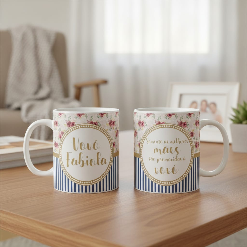 Caneca Personalizada Promovida a Avó - Dia das Mães - Família (Avó)