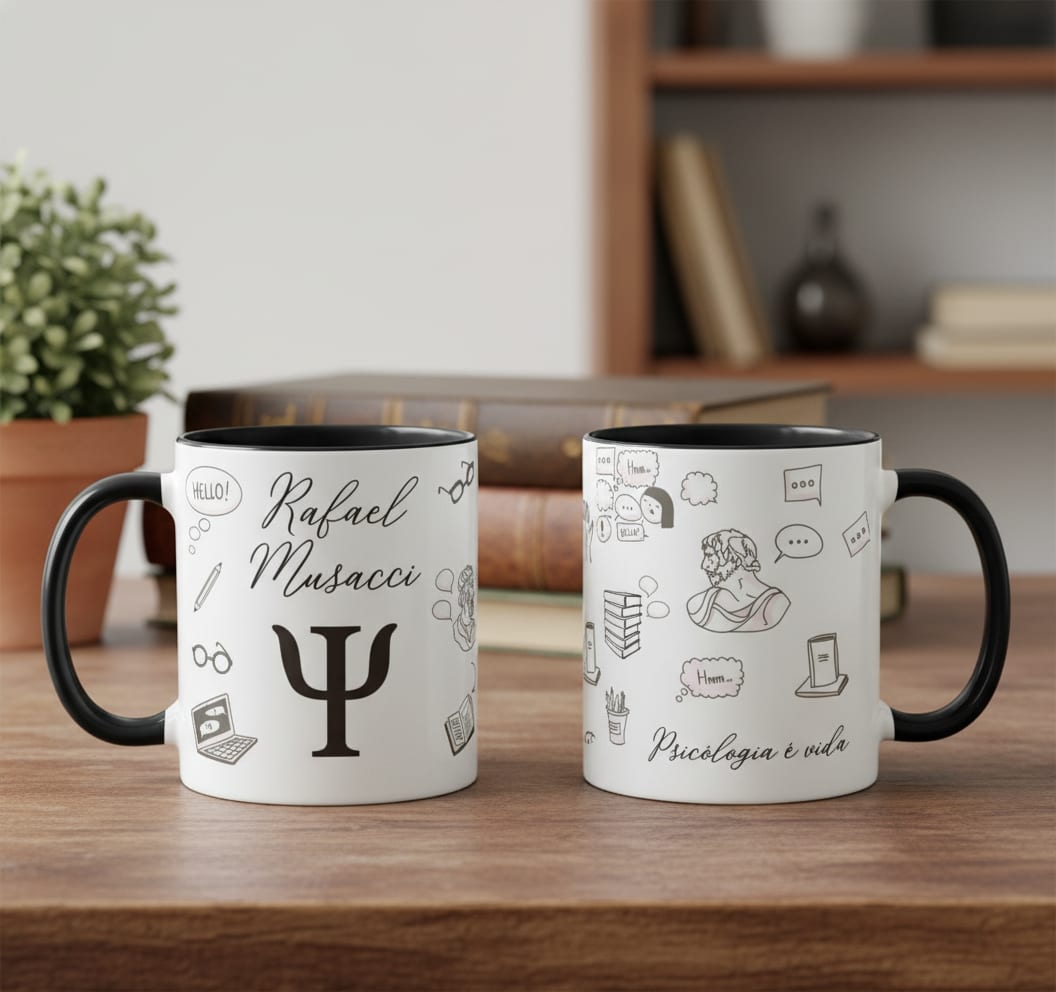 Caneca Personalizada Psicologia Profissão Presente Psicólogo