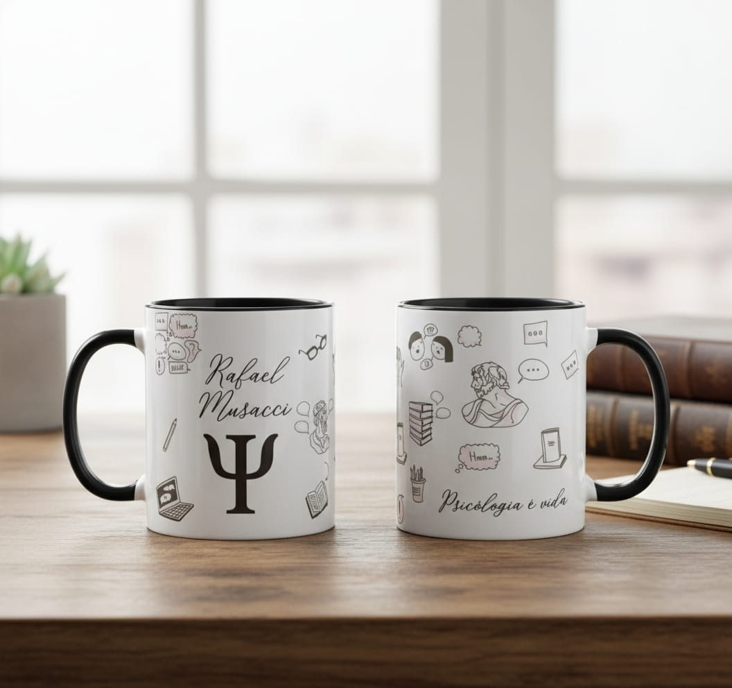 Caneca Personalizada Psicologia Profissão Presente Psicólogo - Profissões (Psicólogo(a))