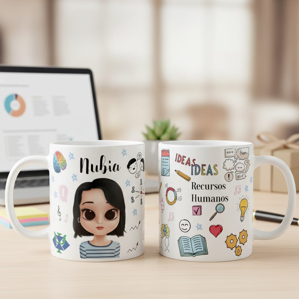 Caneca Personalizada Recursos Humanos com Avatar - Profissões (Recursos Humanos)