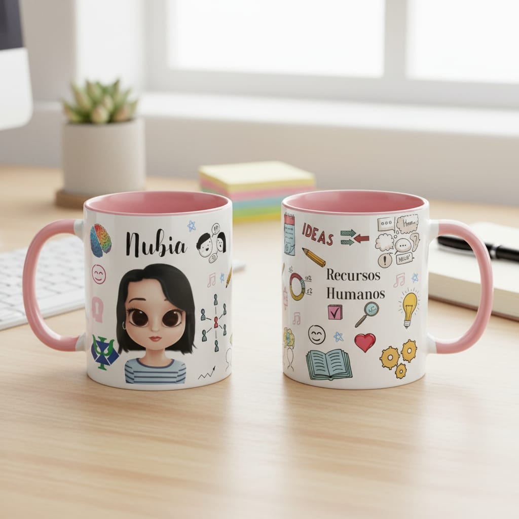 Caneca Personalizada Recursos Humanos Presente RH com Avatar - Profissões (Recursos Humanos)
