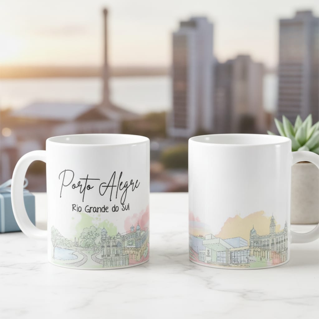 Caneca Personalizada Rio Grande do Sul Lembrança Porto Alegre - Outros (Porto Alegre)