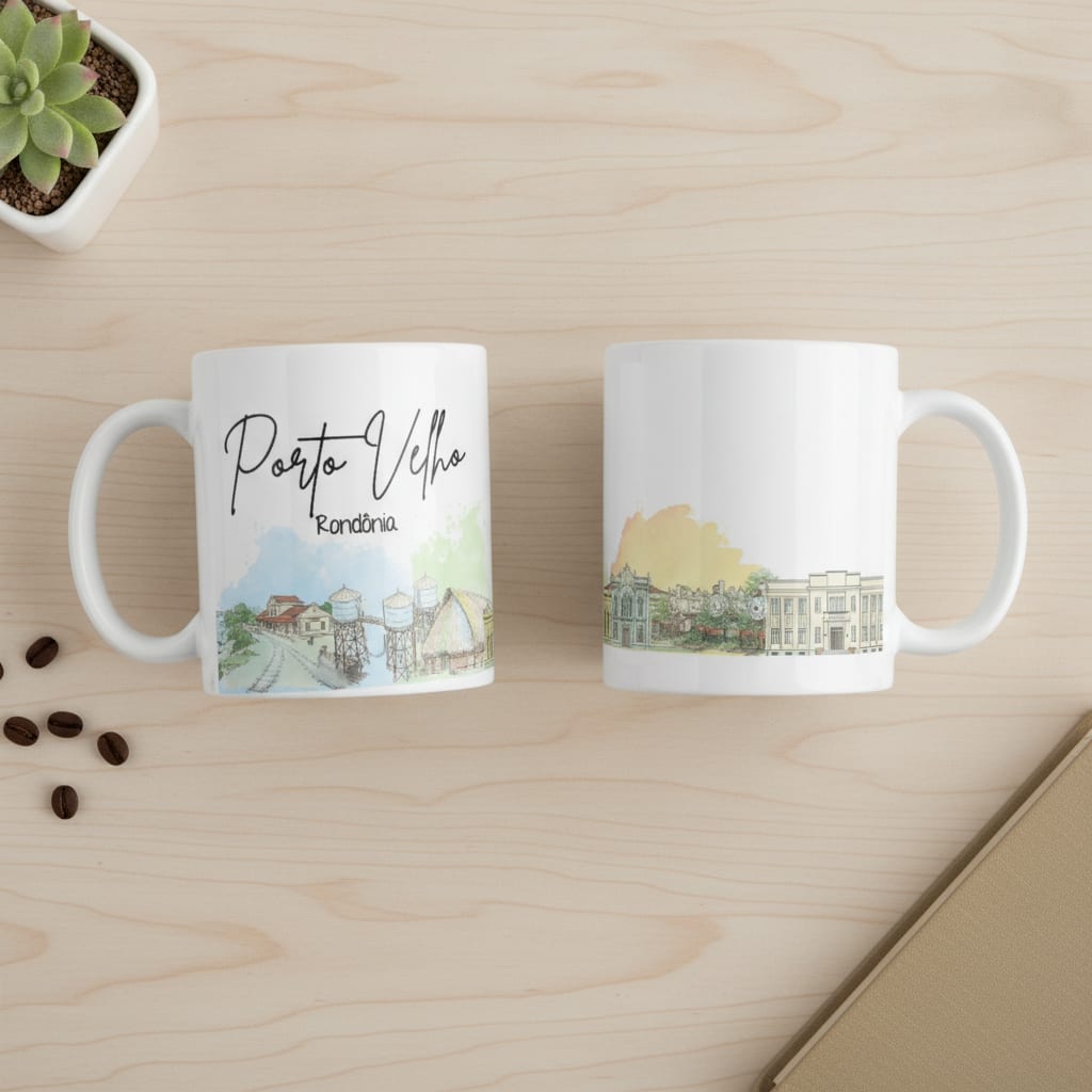 Caneca Personalizada Rondônia Lembrança Cidade Porto Velho - Outros (Porto Velho)