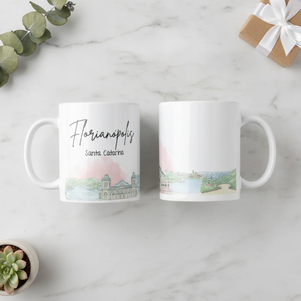 Caneca Personalizada Santa Catarina Lembrança Cidade Florianópolis - Outros (Florianópolis)