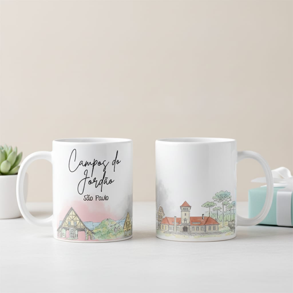 Caneca Personalizada São Paulo Lembrança Cidade Campos do Jordão - Outros (Campos do Jordão)