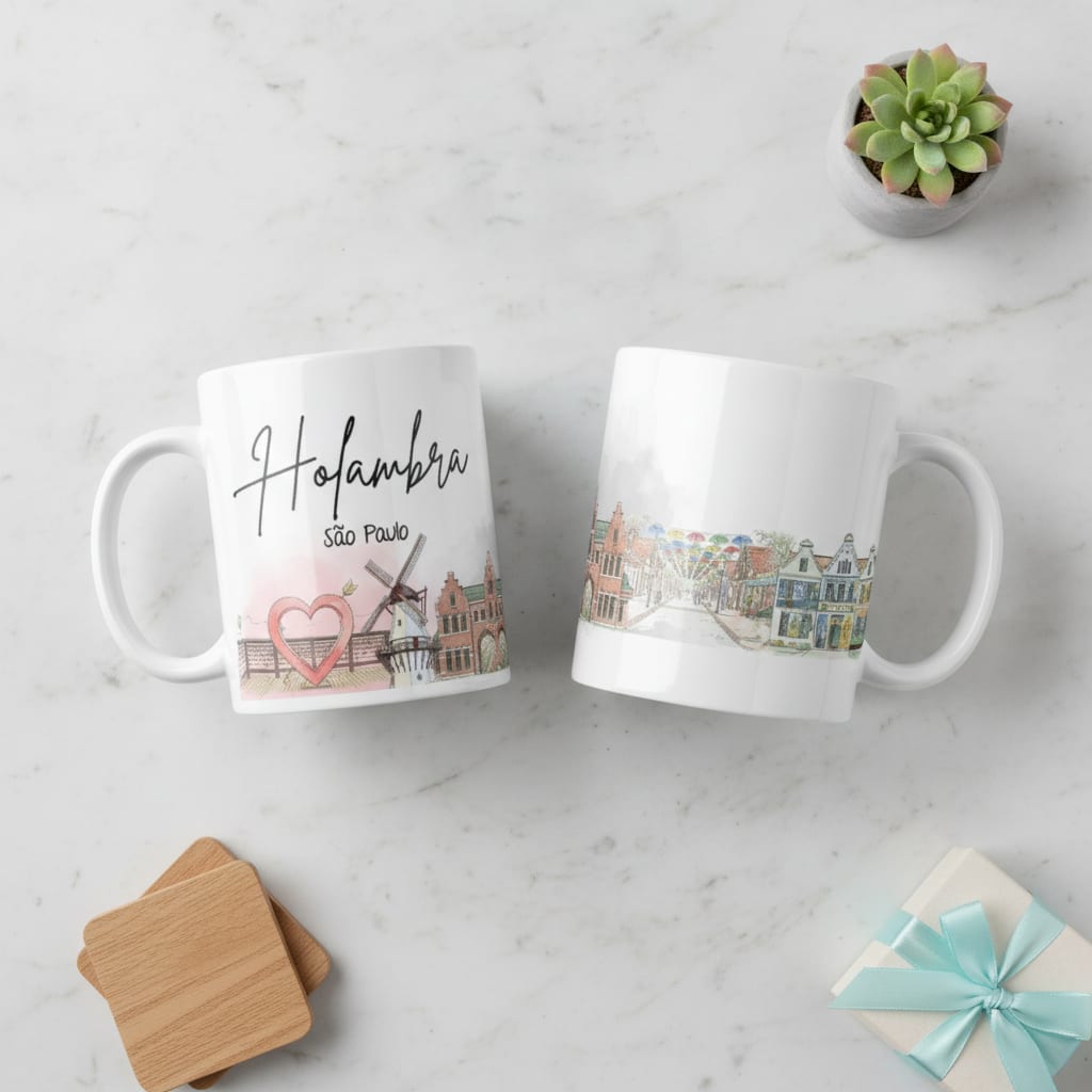 Caneca Personalizada São Paulo Lembrança Cidade Holambra - Outros (Holambra)