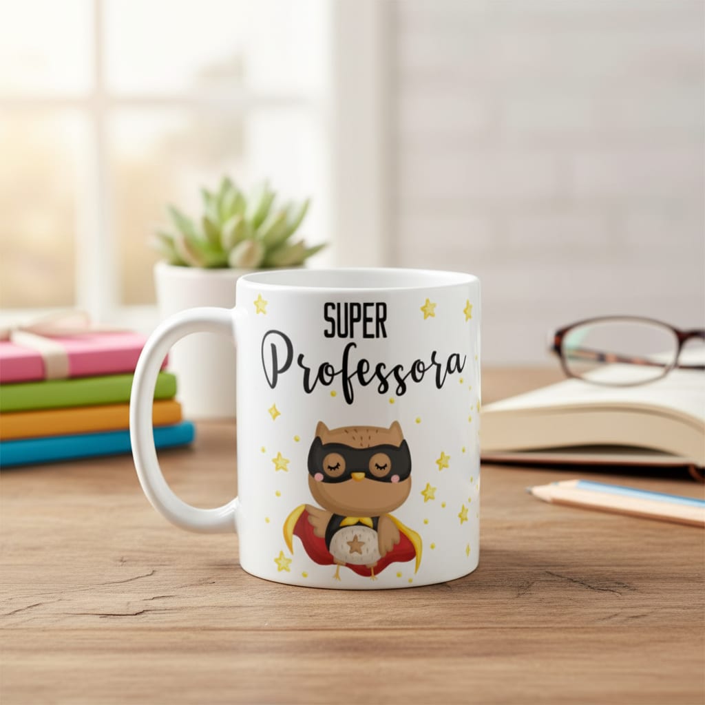 Caneca Personalizada Uso Exclusivo da Super Professora Mimo