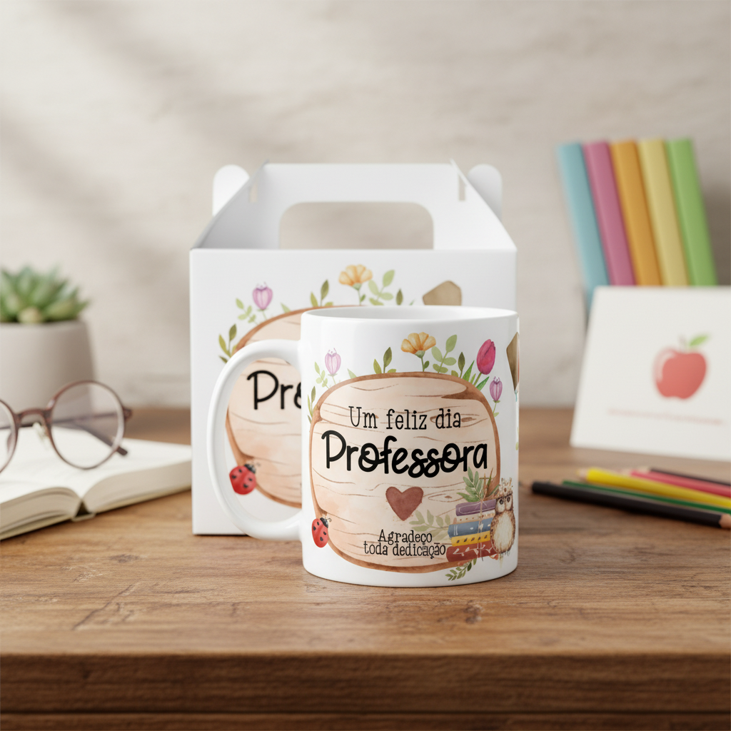 Caneca Presente Agradecimento Professora Dia dos Professores