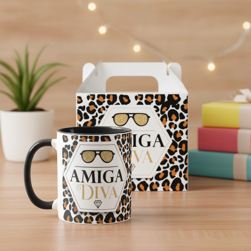 Caneca Presente Aniversário Natal Para Amiga Diva - Outros (Amizade)