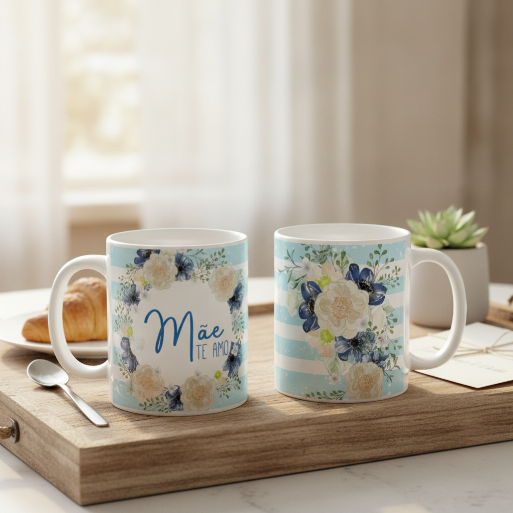 Caneca Presente Aniversário Para Mãe Te Amo Dia Das Mães - Família (Mãe)