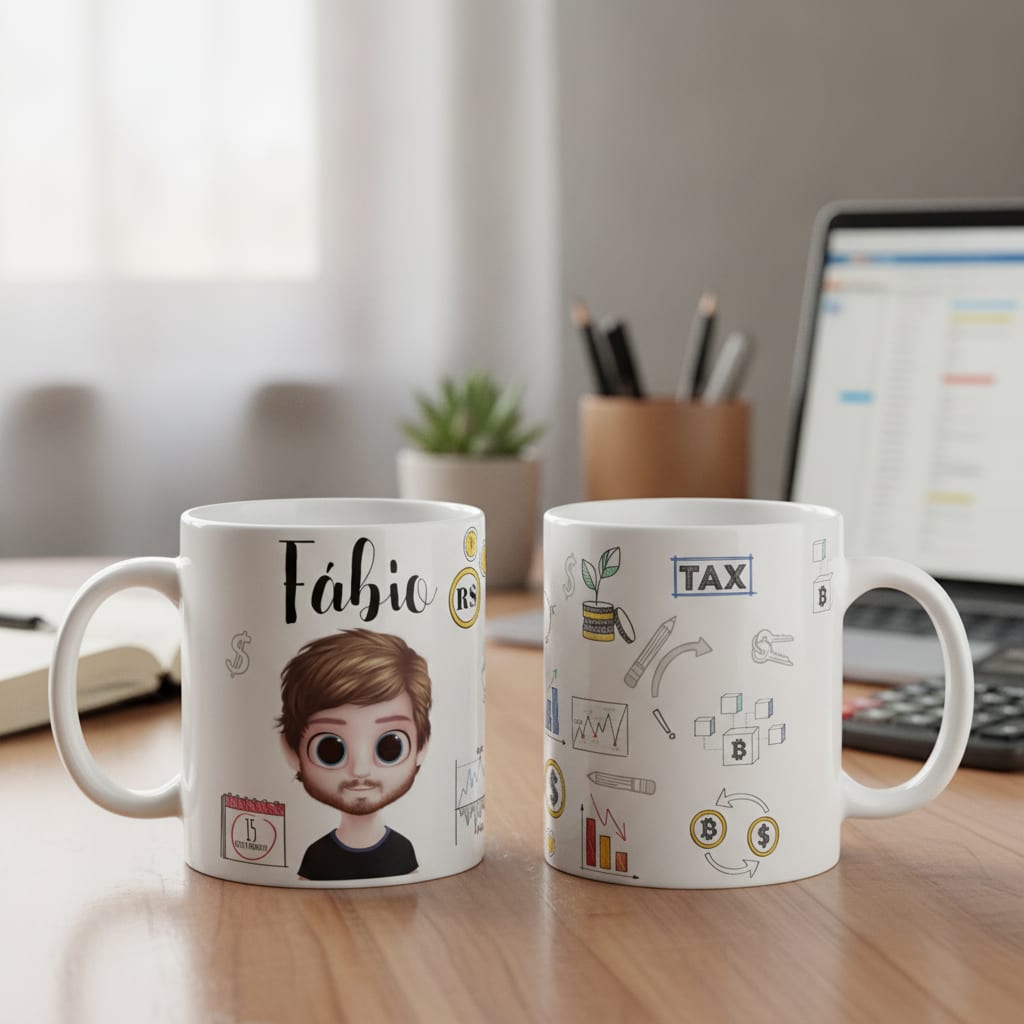 Caneca Presente Contabilidade Profissão Criativo Contadores - Profissões (Contador(a))