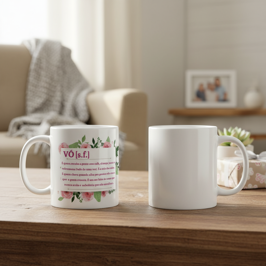 Caneca Presente Criativo Avó Vovó Significado Afetivo - Família (Avó/Avô)