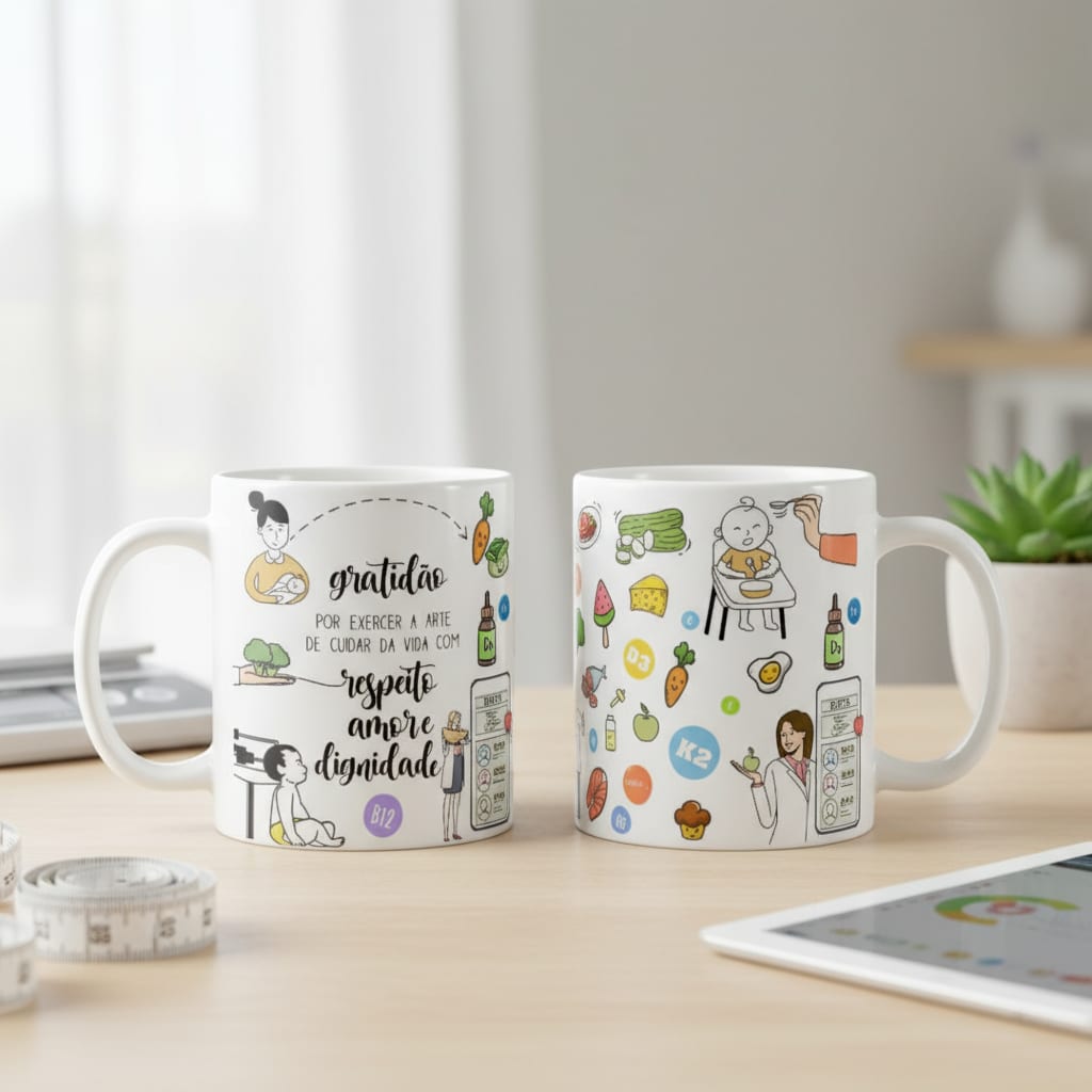 Caneca Presente Criativo Nutricionista Materno Infantil