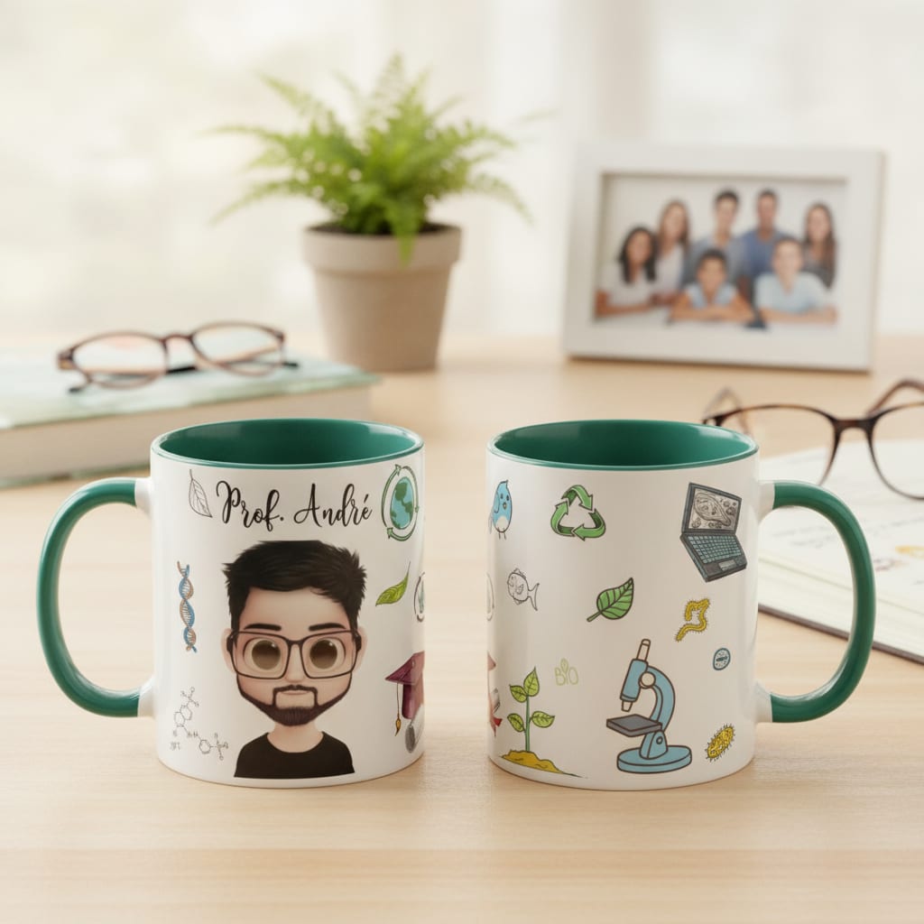Caneca Presente Criativo para Biólogo Professor de Biologia - Dia dos Professores (Biologia)