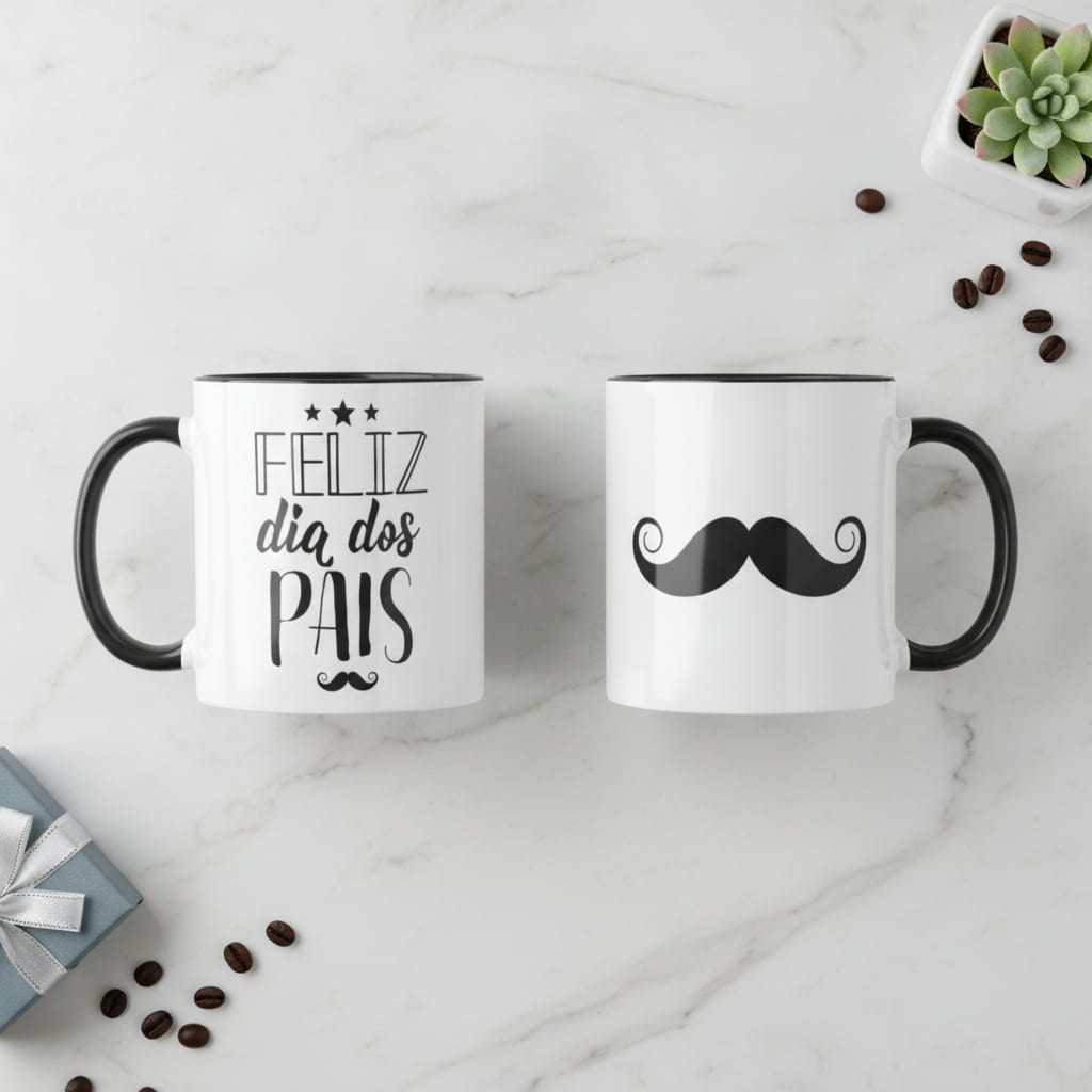 Caneca Presente Criativo Para Pai - Feliz Dia Dos Pais - Família (Pai)