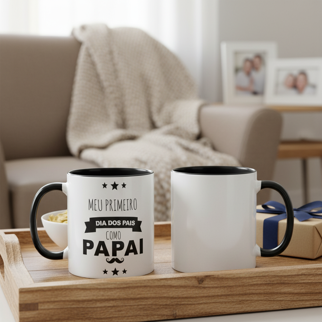 Caneca Presente Criativo Para Primeiro Dia Dos Pais - Família (Pai)