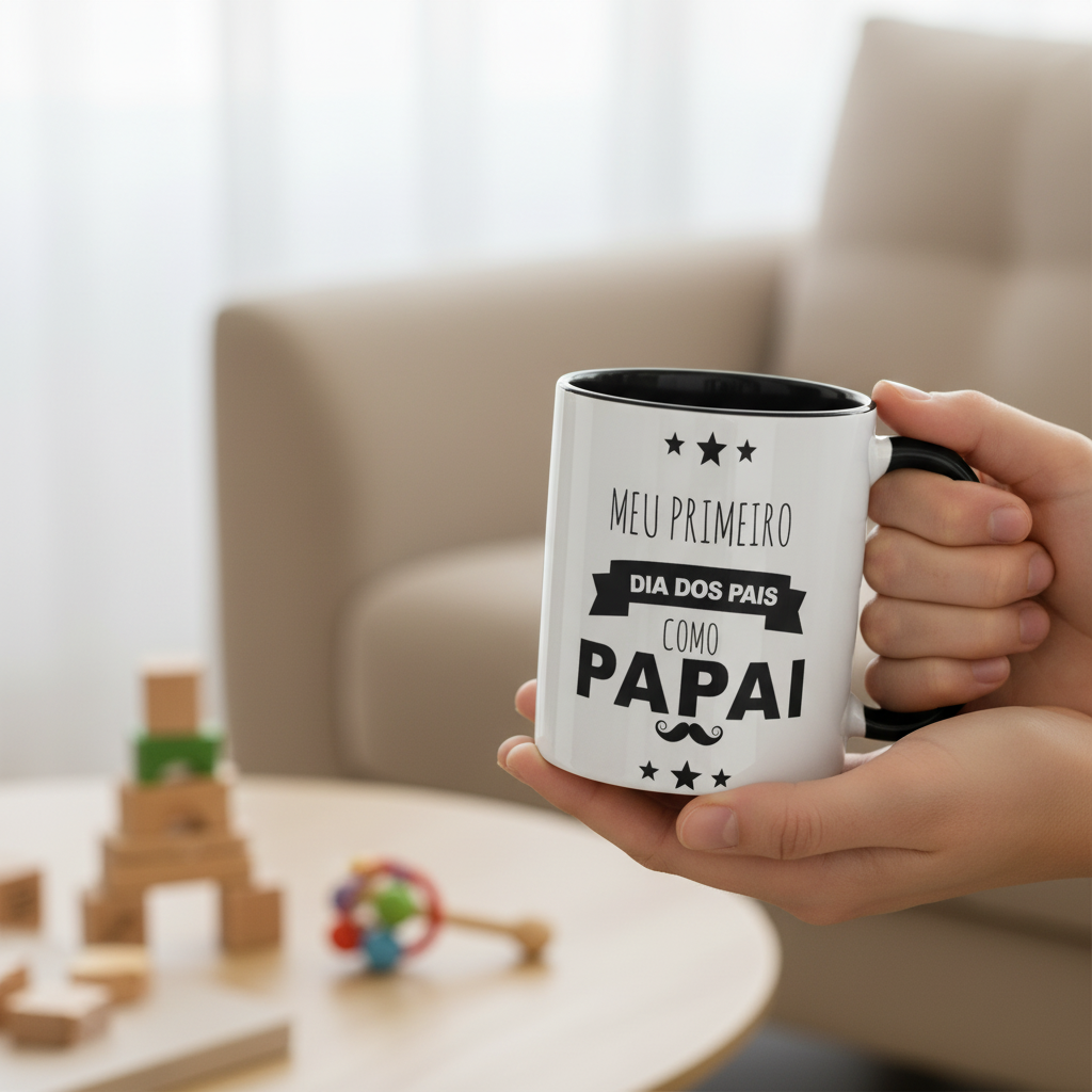 Caneca Presente Criativo Para Primeiro Dia Dos Pais