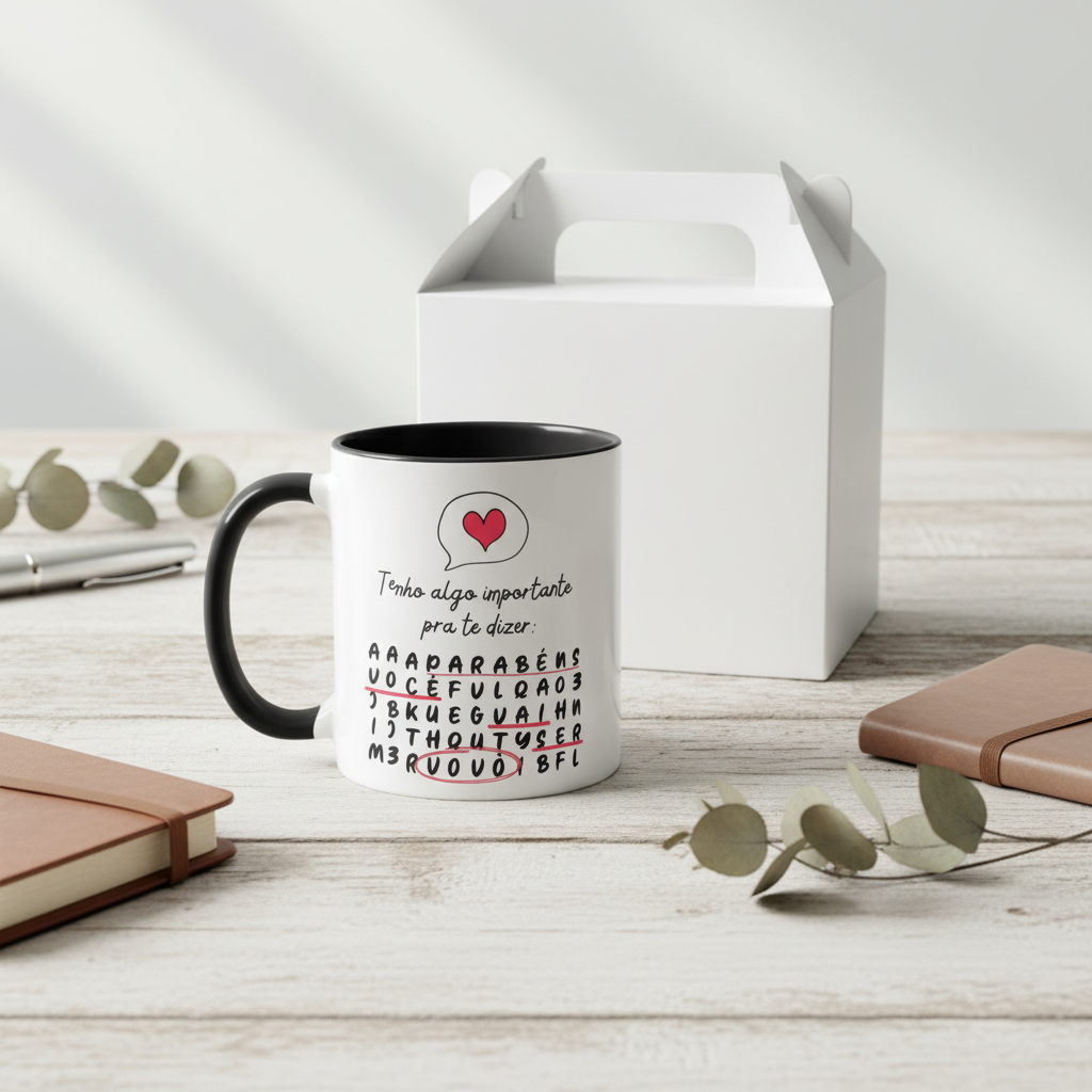 Caneca Presente Criativo para Revelar Gravidez para o Vovô