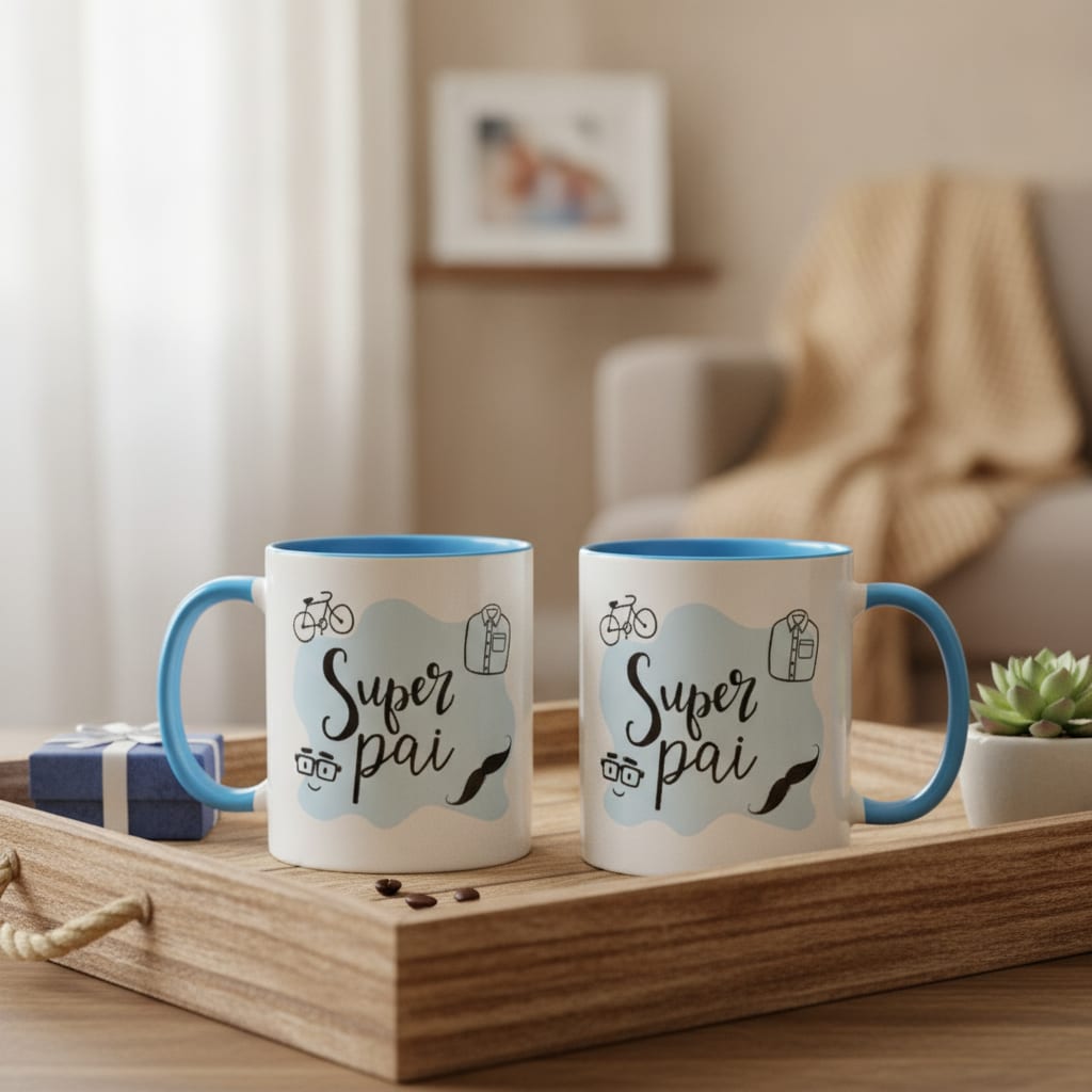 Caneca Presente Criativo para Super Pai Dia dos Pais - Família (Pai)
