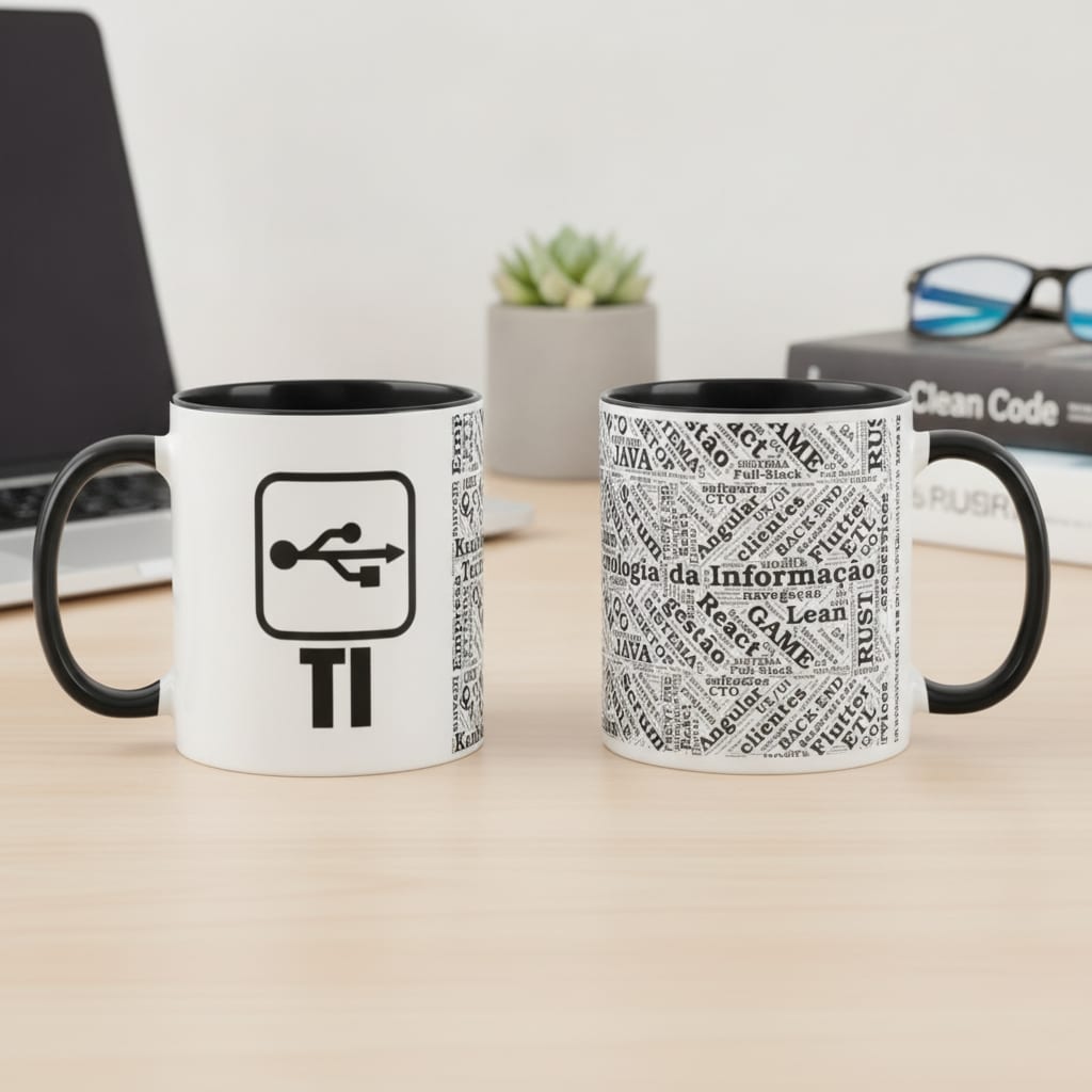 Caneca Presente Profissão Tecnologia da Informação - Profissões (Programador(a))