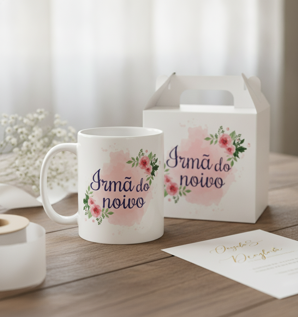 Caneca Presente De Casamento Para Irmã Do Noivo - Casamento (Noivo)
