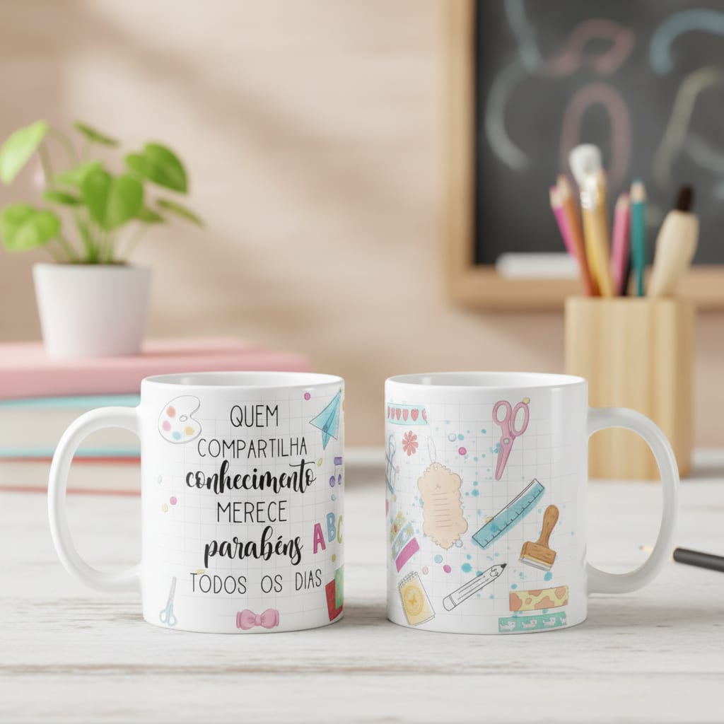Caneca Presente Dia dos Professores Educação Artística Artes - Dia dos Professores (Artes Visuais)