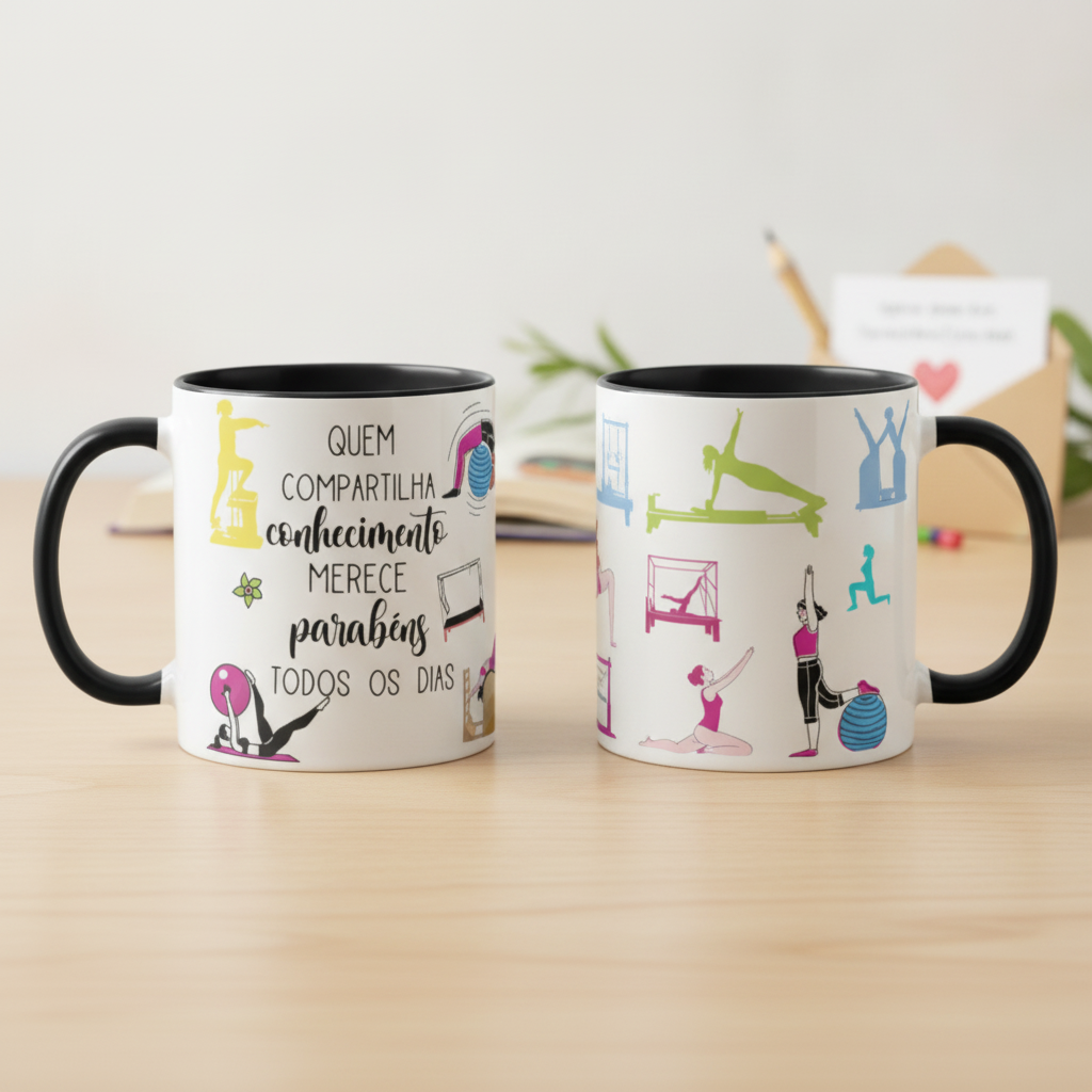Caneca Presente Dia Dos Professores Fisioterapeuta Pilates