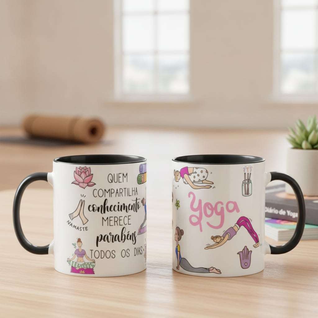 Caneca Presente Dia Dos Professores Instrutores Em Yôga - Dia dos Professores (Yoga)