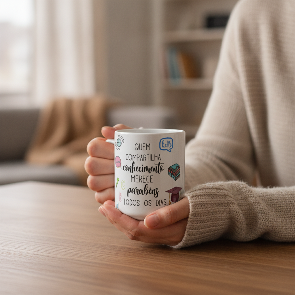 Caneca Presente Dia Dos Professores Miss Teacher Inglês