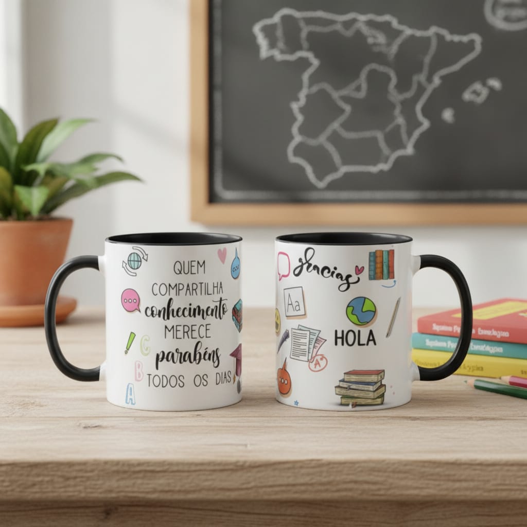 Caneca Presente Dia Dos Professores Professor De Espanhol - Dia dos Professores (Espanhol)