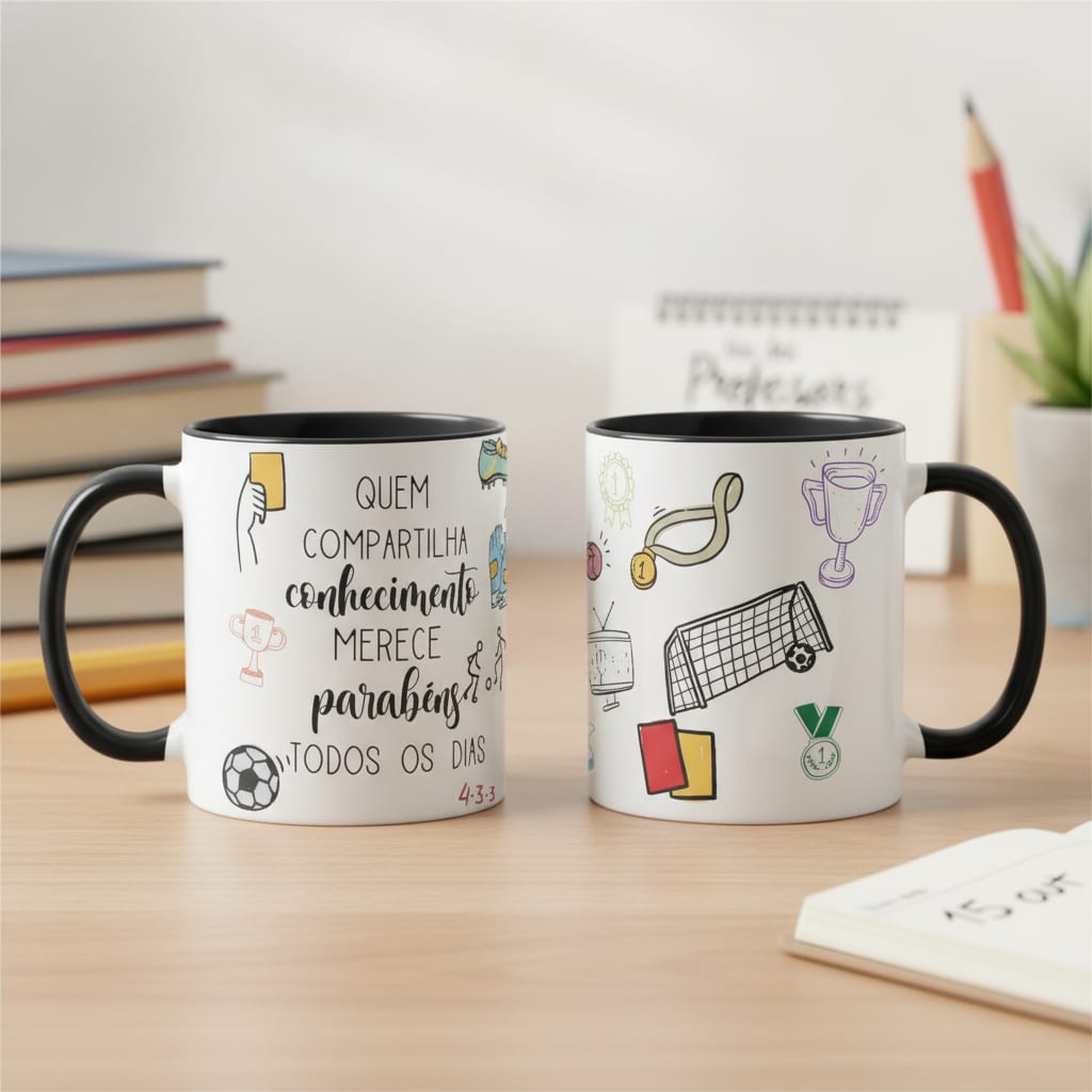 Caneca Presente Dia Dos Professores Técnico De Futebol - Dia dos Professores (Futebol)
