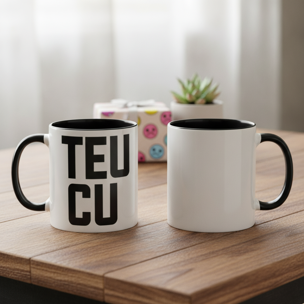 Caneca Presente Divertido Personalizado com Frase Teu Cu