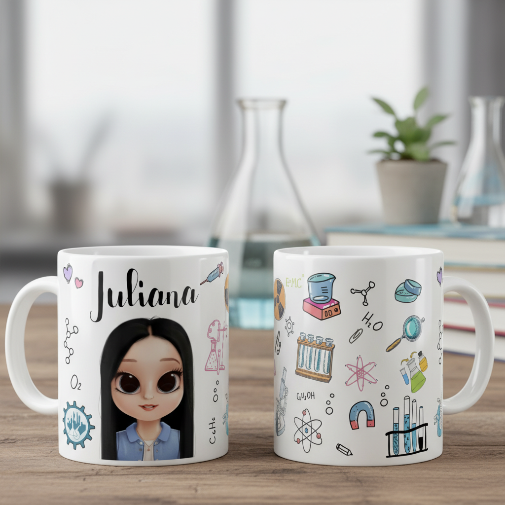 Caneca Presente Engenheiro Químico Profissão Engenharia - Profissões (Engenheiro(a))