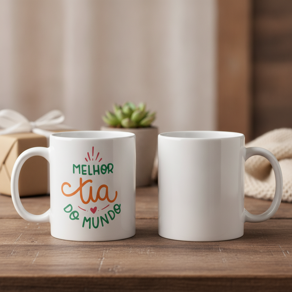 Caneca Presente Especial para Melhor Tia do Mundo
