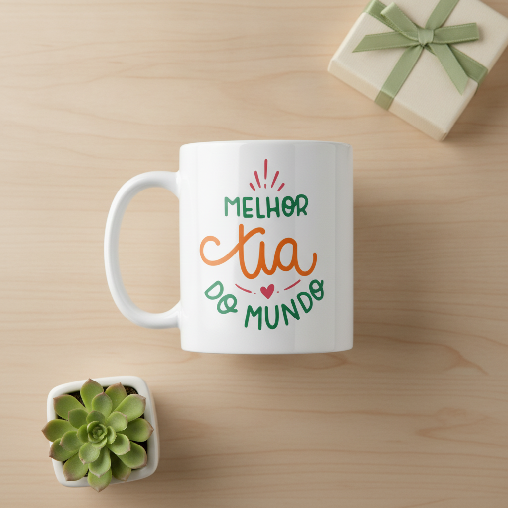 Caneca Presente Especial para Melhor Tia do Mundo