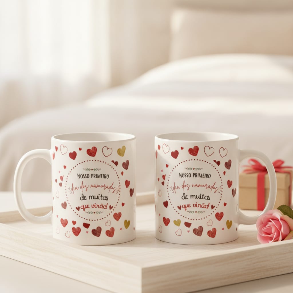 Caneca Presente Especial Primeiro Dia dos Namorados - Outros (Casal)
