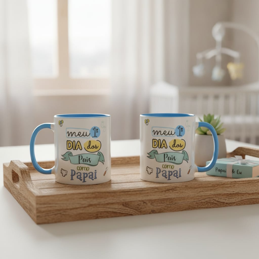 Caneca Presente Papai Primeiro Dia dos Pais Criativo - Família (Pai)