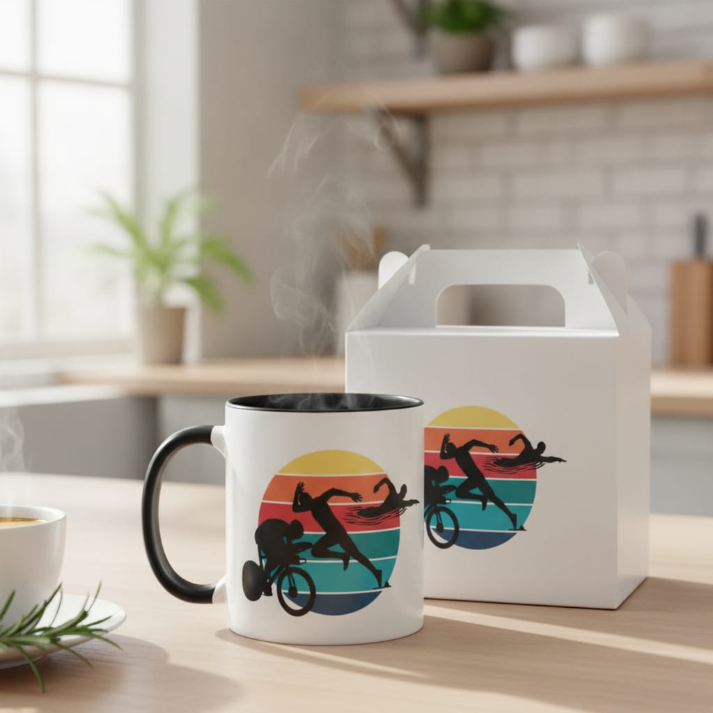 Caneca Presente Para Atleta Corrida Natação Ciclismo Triatlo - Outros (Esporte)