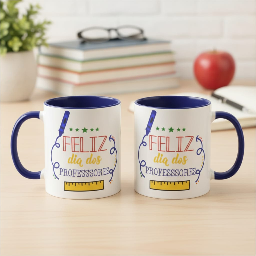 Caneca Presente Para Professor Feliz Dia Dos Professores - Dia dos Professores (Professor(a))