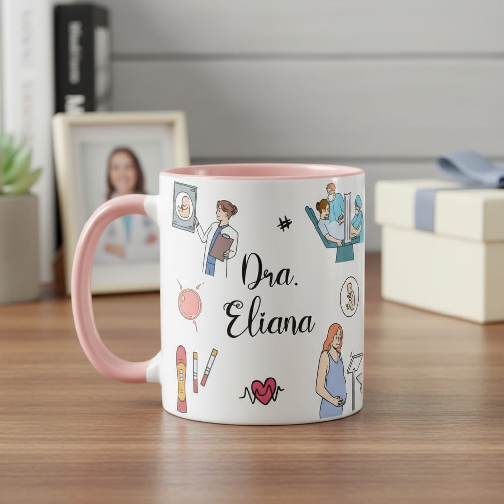 Caneca Presente Personalizada Médica Ginecologista Obstetra