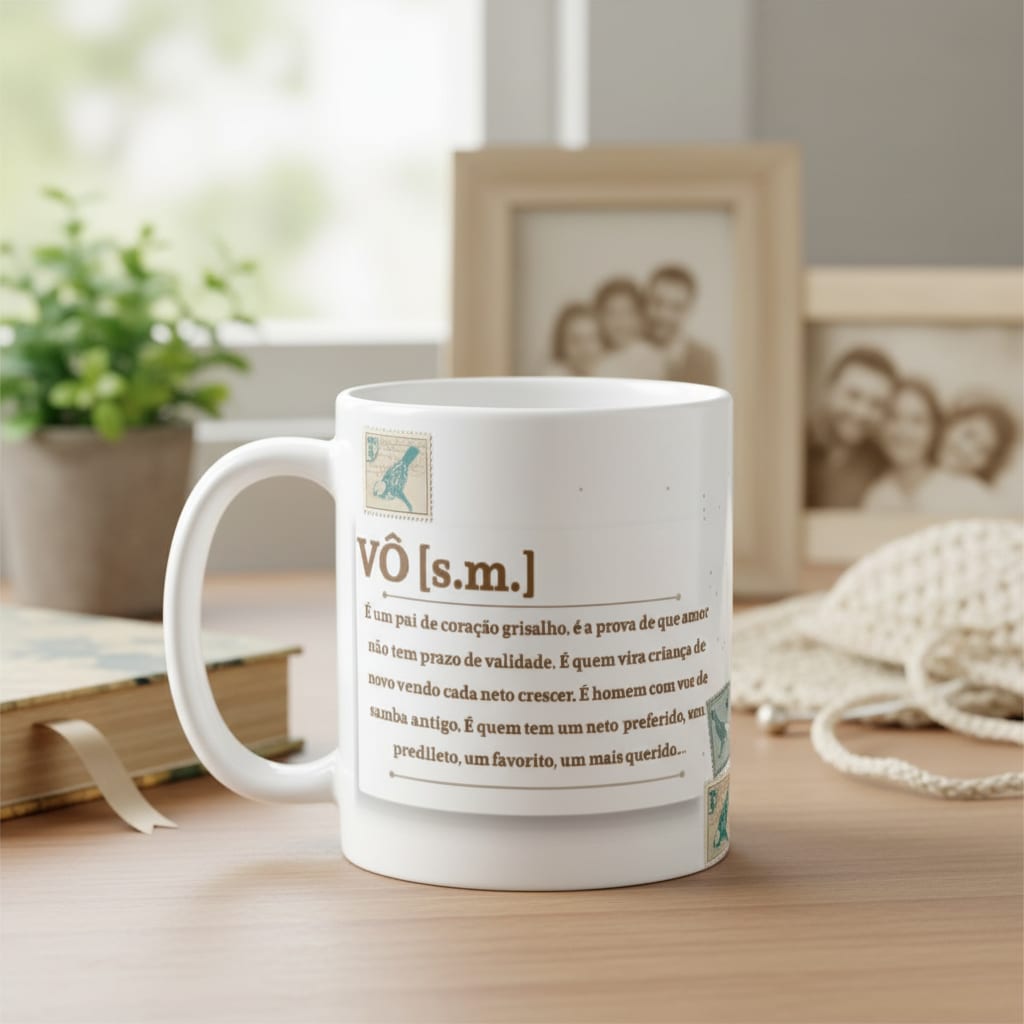Caneca Presente Personalizado Avô Vovô com Significado - Família (Avô)
